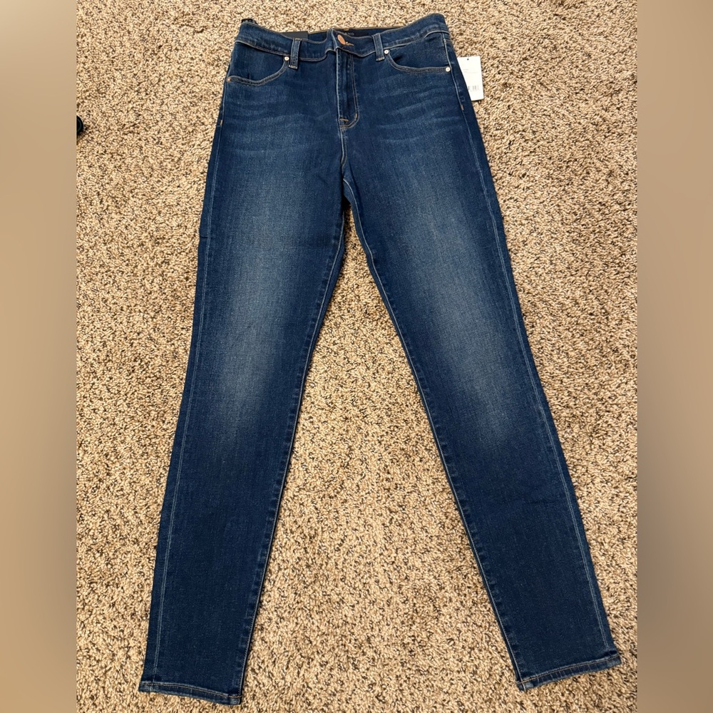 J Brand, high rise skinny “Maria” jeans, size 29 dark wash